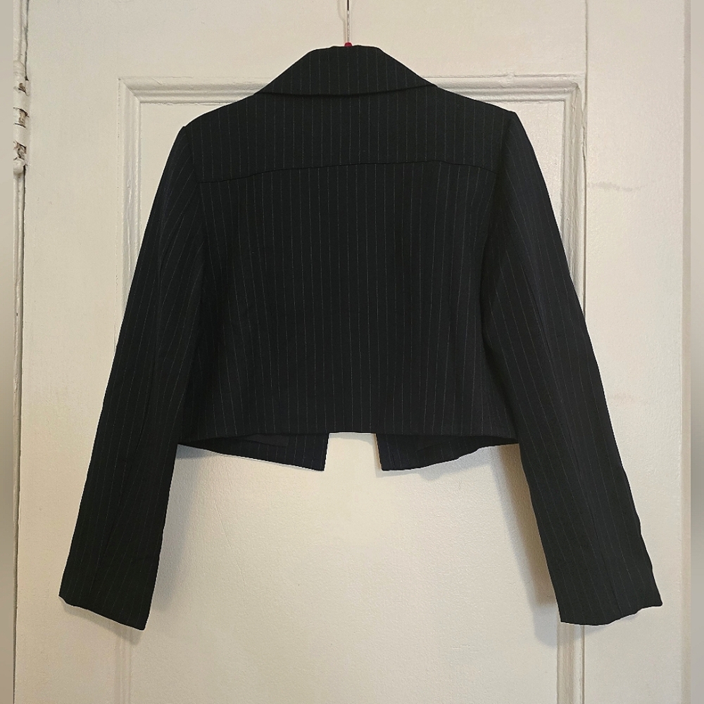 Amanda Uprichard Navy Cropped Jacket | NWT | Size Medium – Msrp $260 - Picture 9 of 16